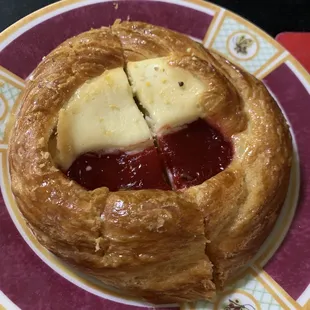 Danish cheese &amp; jam