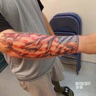 Realistic American flag. By Zack