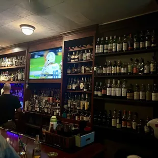 Wonderful selection of bourbons