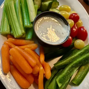 Veggies and ranch - so fresh!