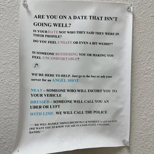 a sign attached to a wall