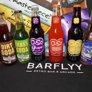 a variety of beverages