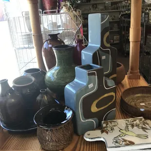 Home decor, pottery, vases and more.