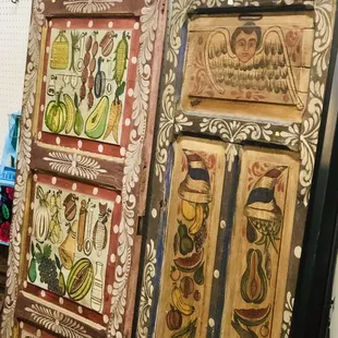 Inspiration with two hand painted doors