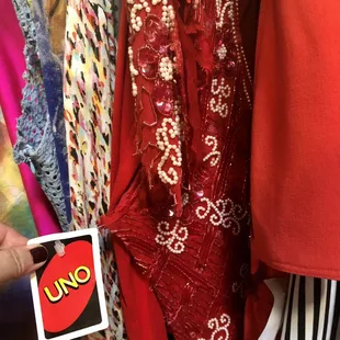 I can't say I've ever seen this brand on a sequin dress before...