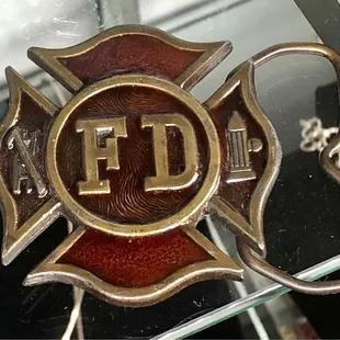Fire department belt buckle