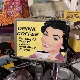 Oh so true... Vintage style lunchbox with funny meme