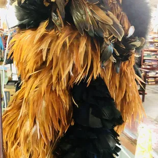 Vintage feather boa and hat