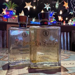 Tequila La Santa Cristalino and Reposado  Aged 30 months and 8 moths