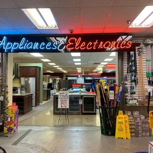 The discount appliance area.