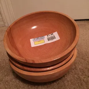 Wood bowls for my daughter&apos;s play kitchen.