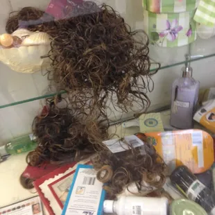Stocked with hair extensions
