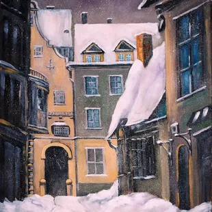 Latvia, Russia painting; Found out Bargain Thrift, September 2011. I&apos;ve found about eight decent art find in the last few years.
