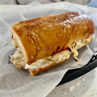 The very delicious chicken bacon ranch Stromboli ! YES !