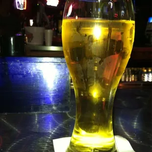 a glass of beer
