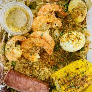 a plate of food