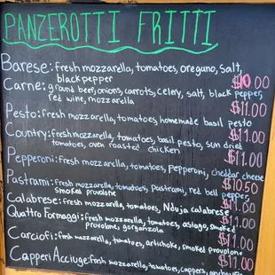 Update menu October 2022