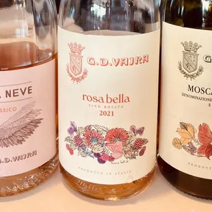 All Italian wine list.