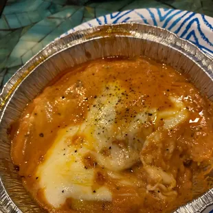 Beef Ravioli sub. Vodka Sauce