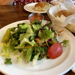 Toss salad to balance out the meal