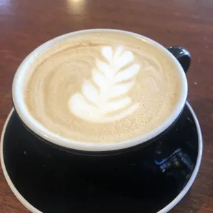 Latte with honey lavender