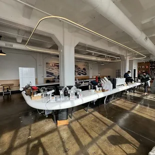 interior, sushi and sashimi