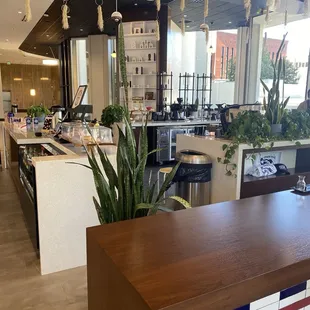 Coffee bar area