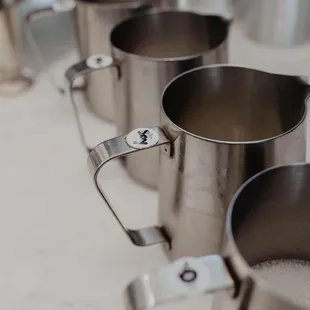 We offer regular, skim, soy, almond, coconut, and oat milk!