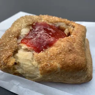 Strawberry buttermilk biscuit, Thursday 25 January 2024.