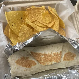 Sweet Chile-Lime Shrimp Burrito