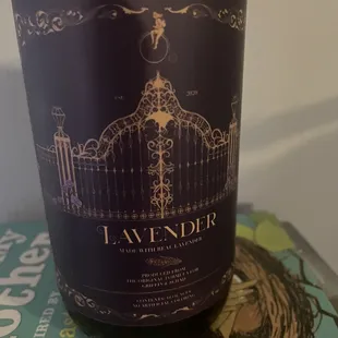 Local made lavender syrup