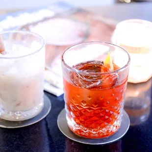 Old fashioned and bartender takeover cocktail