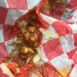 a close up of a piece of pizza