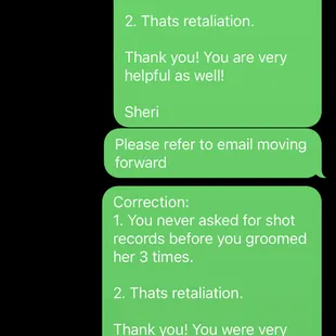 My response to this groomer