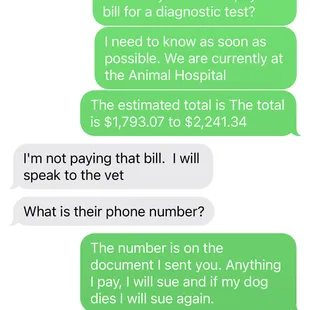 Groomer (Owner) Stating she's not going to pay