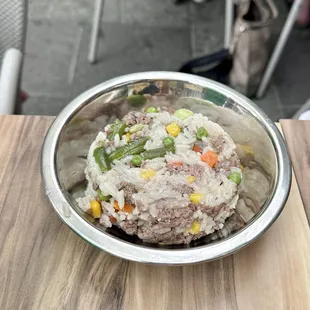 Doggy beef bowl ($9)