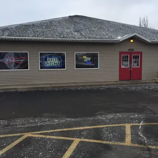 the outside of the building