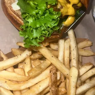 All American burger