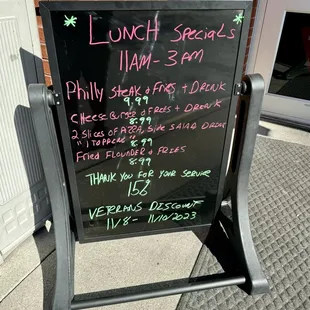 Mon-Fri lunch specials
