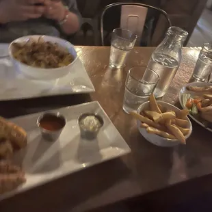 a plate of food on a table