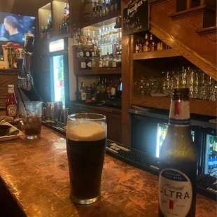 A Fine pint of Guinness while watching the NBA Playoffs