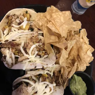 Fish Taco with pineapple corn salsa