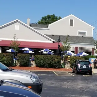 Outside of the restaurant