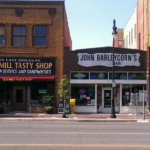 Directly across the street from the Carry A. Nation memorial. You can&apos;t make this stuff up!