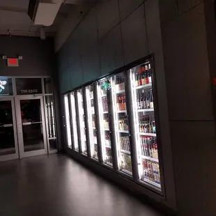 Aisle of beer for purchase