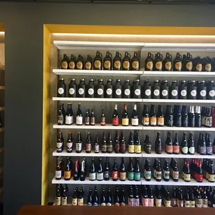 Some of the clean bottle display