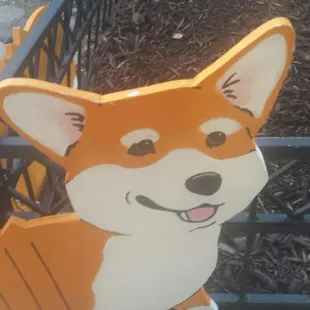 The doggie that lives out in front.