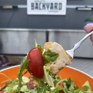 Arugula Salad with Grilled Chicken