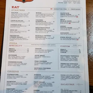 other side of the menu