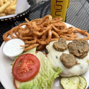 Mushroom Swiss Juicy Lucy